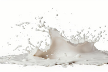 milk splash isolated on white background