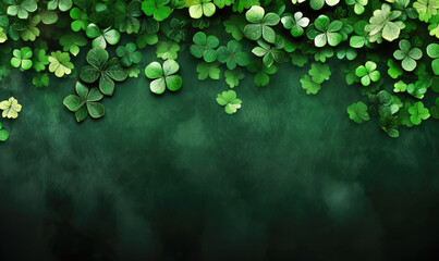 Wall Mural - Saint Patrick Day Background with Copy Space