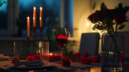 Romantic dinner : Generative AI