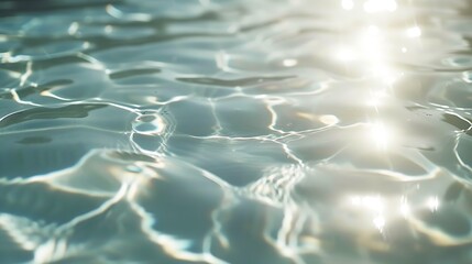 Poster - Most beautiful clear pool water reflecting in the sun : Generative AI