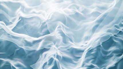 Wall Mural - white wave abstract or rippled water texture background : Generative AI