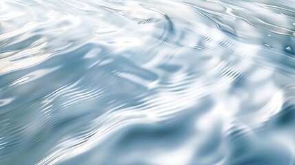 Leinwandbilder - white wave abstract or rippled water texture background : Generative AI