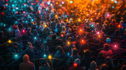 Poster - Vibrant Social Media Movement: Community Interaction