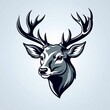 Vector Deer head logo design