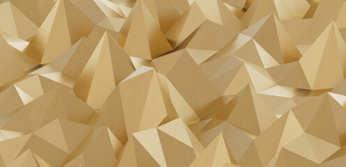 gold polygon geometric abstract background