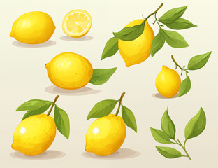 Poster - set of lemons