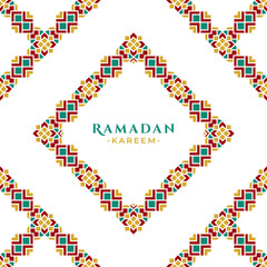 Wall Mural - Islamic Geometric Ornament Ramadan Greeting Design