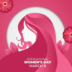 Banner for the International Women's Day. Flyer for March 8 with the decor of flowers.
Invitations with the number 8 in the style of cut paper with a pattern of spring plants,
leaves and flowers isola