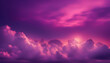 clouds and purple sun rays