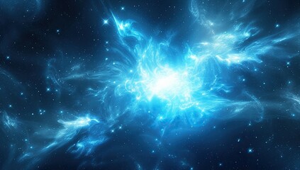 Wall Mural - cosmic light explosion. the concept of the universe.