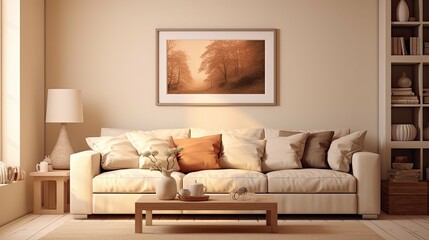 Canvas Print - serene cozy rooms