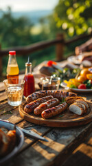 Canvas Print - delicious looking sausages 