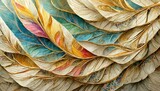 Abstrakcyjne tło z kolorowymi liśćmi