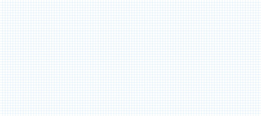 Poster - white notebook sheet with blue grid banner
