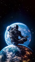 Wall Mural - space and alien planet, meditation, extraterrestrial,