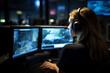 © Tetiana - Portrait of a 911 operator answering a call providing assistance in times of crisis Generative AI