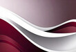 Abstract presentation slide background with a clean and minimal design, with maroon and white 3D waves and threads snaking from edge to edge,