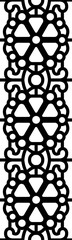 Poster - Seamless repeating lace trim pattern with floral elements. Vintage seamless ornate floral lace border. PNG with transparent background.	