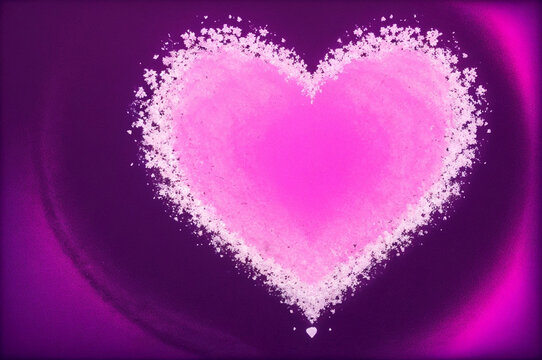 Abstact of love with colorsfull. ai generative