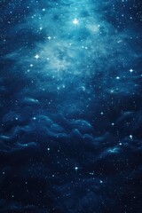 Poster - A stunning night sky filled with twinkling stars and wispy clouds. Perfect for backgrounds or celestial-themed designs