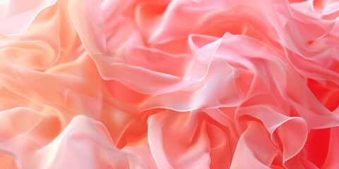 Poster - A close-up shot of a pink and white fabric. Perfect for textile and fashion designs
