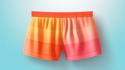 Aufkleber - Colorful shorts hanging on a wall. Perfect for fashion or clothing-related projects