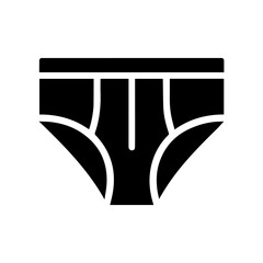 Wall Mural - men's underpants icon. symbol of men's underpants. black panties icon