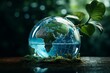 Concept of water conservation and global environmental preservation. Generative AI