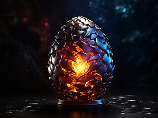 Wall Mural - dragon egg, dragon egg fantasy illustration, dragon Egg For RPG Game Asset