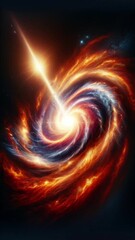 Wall Mural - background with galaxy and space