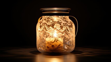 Poster - scented candle jar