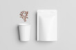 blank Coffee Cup & Pouch Packaging 