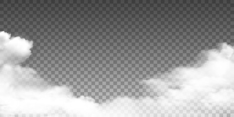 Wall Mural - realistic cloud sky,cloudscape on transparent background