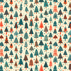 Festive Tree Wallpaper: Colorful, Whimsical, Nature-Inspired