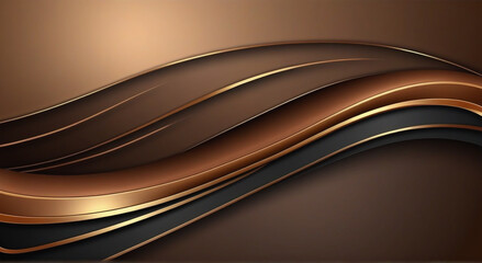 Poster - brown background with wave