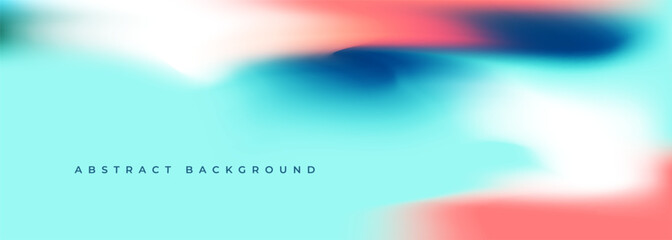 Poster - Abstract turquoise holographic background. Colorful liquid gradient creative banner. Blurred soft blend colored gradation minimalist background. Vector illustration.