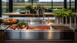 a stainless steel kitchen sink with a variety of fruits and vegetables sitting on the counter in front of the sink.