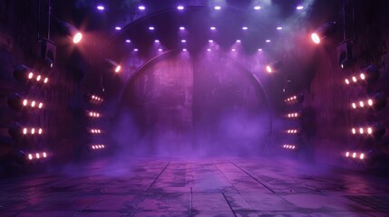 Poster - Free stage with lights