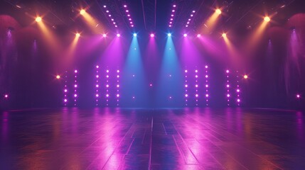 Poster - Free stage with lights