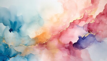 Wall Mural - delicate romantic colors watercolor background watercolor texture and creative paint gradients