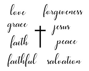 Wall Mural - Biblical Words