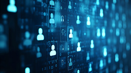 abstract online privacy concept
