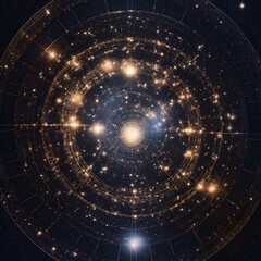 a large, intricate and detailed star chart.