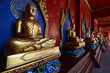Buddha statues at Wat Maha That Wachiramongkol, or Wat Bang Thong. Ao Luek district. Krabi province. Thailand