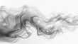 Closeup of abstract smoke swirls and twists