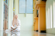 © maya1313 - Ramadan, quran, The image of an Asian Muslim woman in the Islamic religion in hijab in cream color. reading the Quran and having a happy Staying in a beautiful mosque, Arabic word Holy Al Quran.