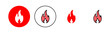 © OLIVEIA - Fire icon set illustration. fire sign and symbol