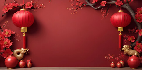 Wall Mural - Chinese festival  background
