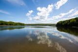 Fototapeta Pomosty - Views of a small lake in Ontario from a hiking trail.