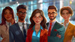Team people group happy diverse woman work man business young together smile teamwork. People character team multicultural group office person workplace hand drawing 3d cartoon company crowd portrait,